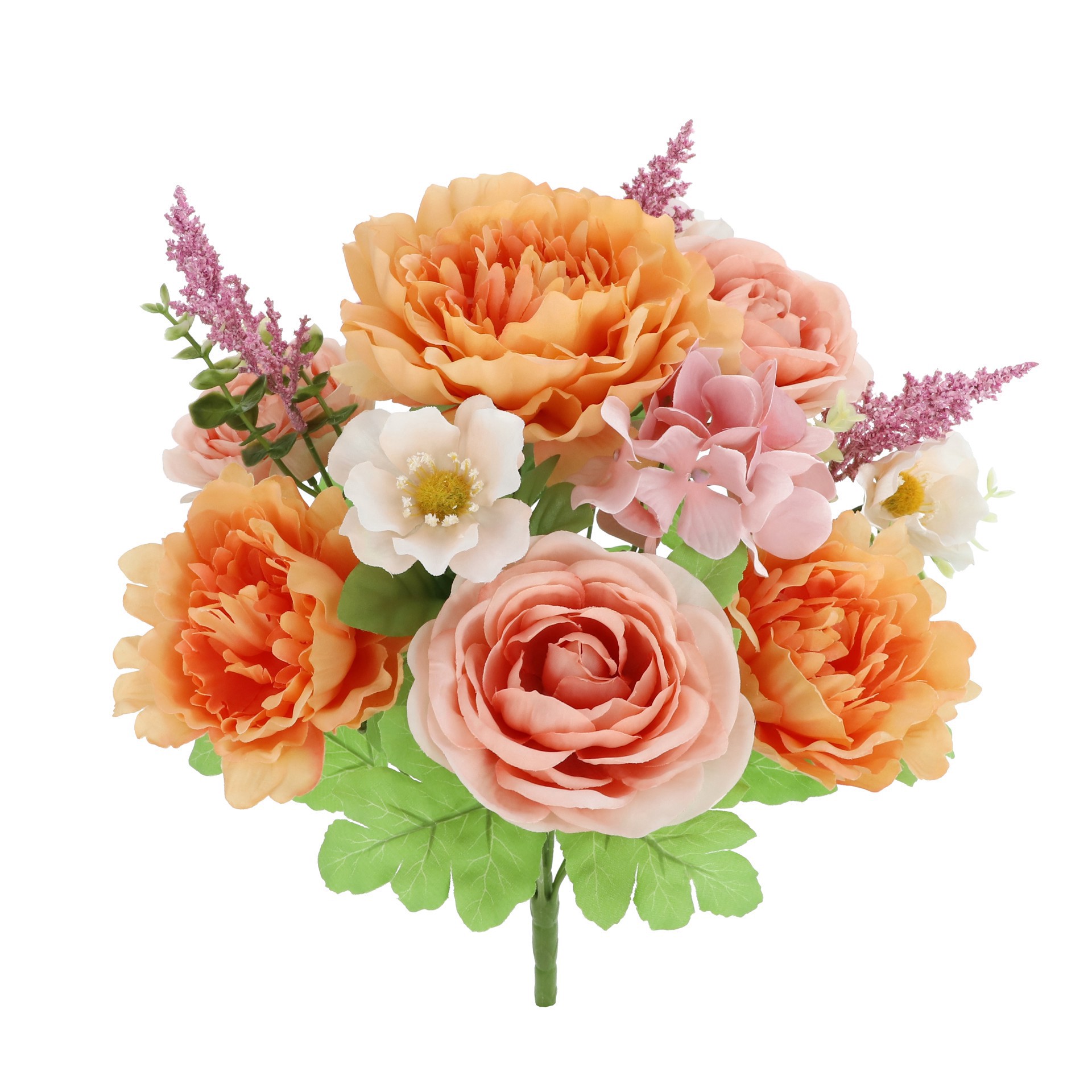 slide 2 of 3, 18.5" Coral Peony Mix Deluxe Bush By Ashland, 18.5 in