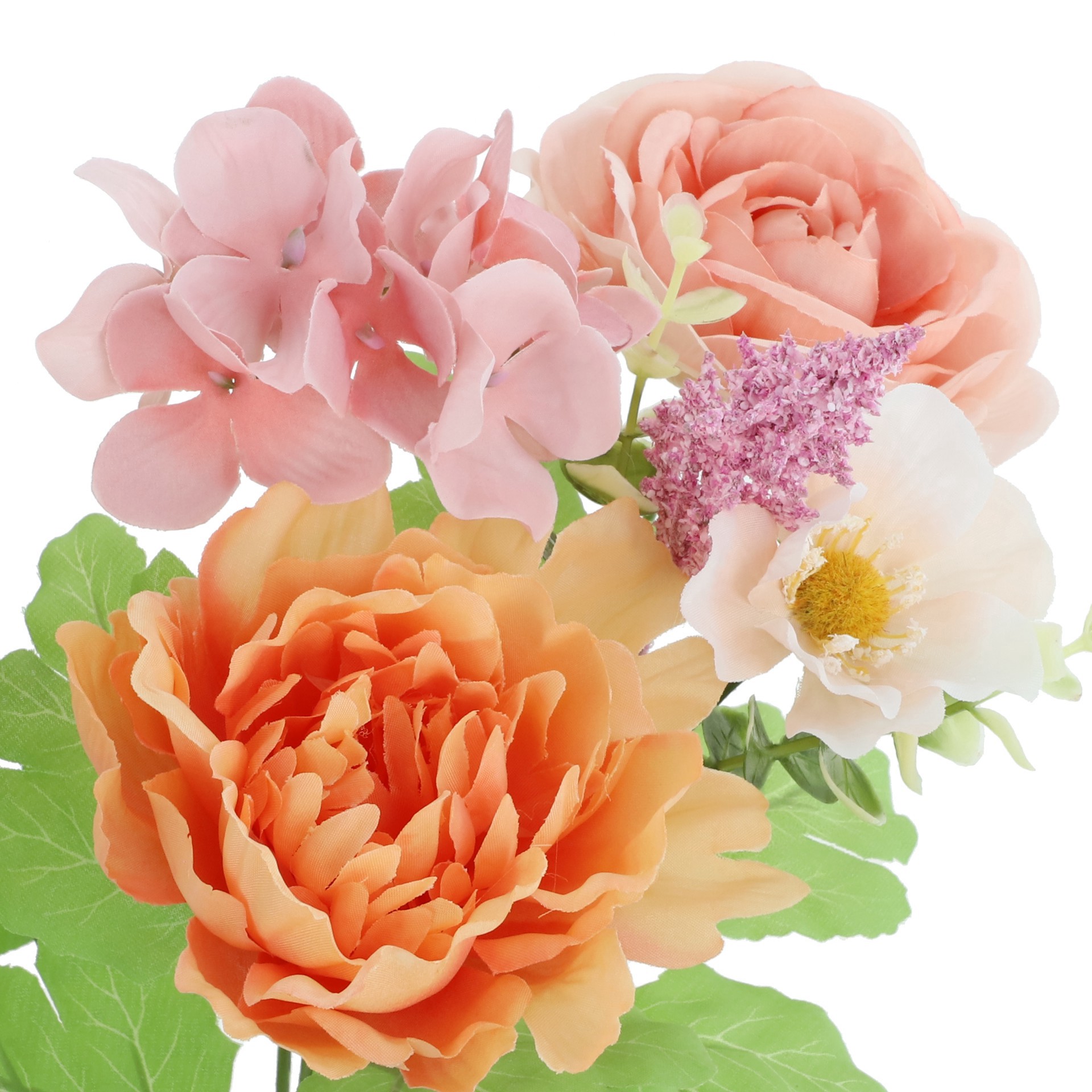 slide 3 of 3, 18.5" Coral Peony Mix Deluxe Bush By Ashland, 18.5 in