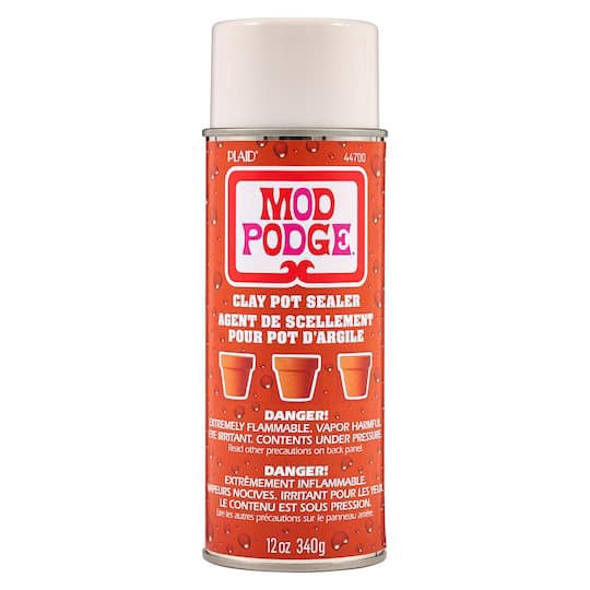 slide 1 of 7, Mod Podge 12oz. Clay Pot Sealer, 12 oz