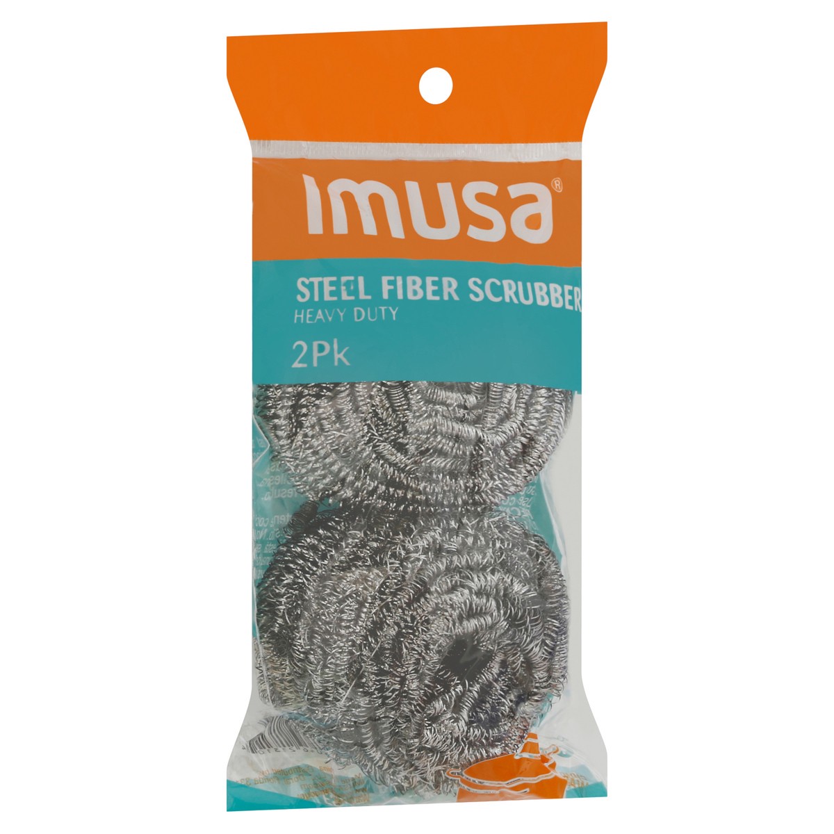 slide 3 of 9, IMUSA Heavy Duty Steel Fiber Scrubber 2 ea, 2 ct