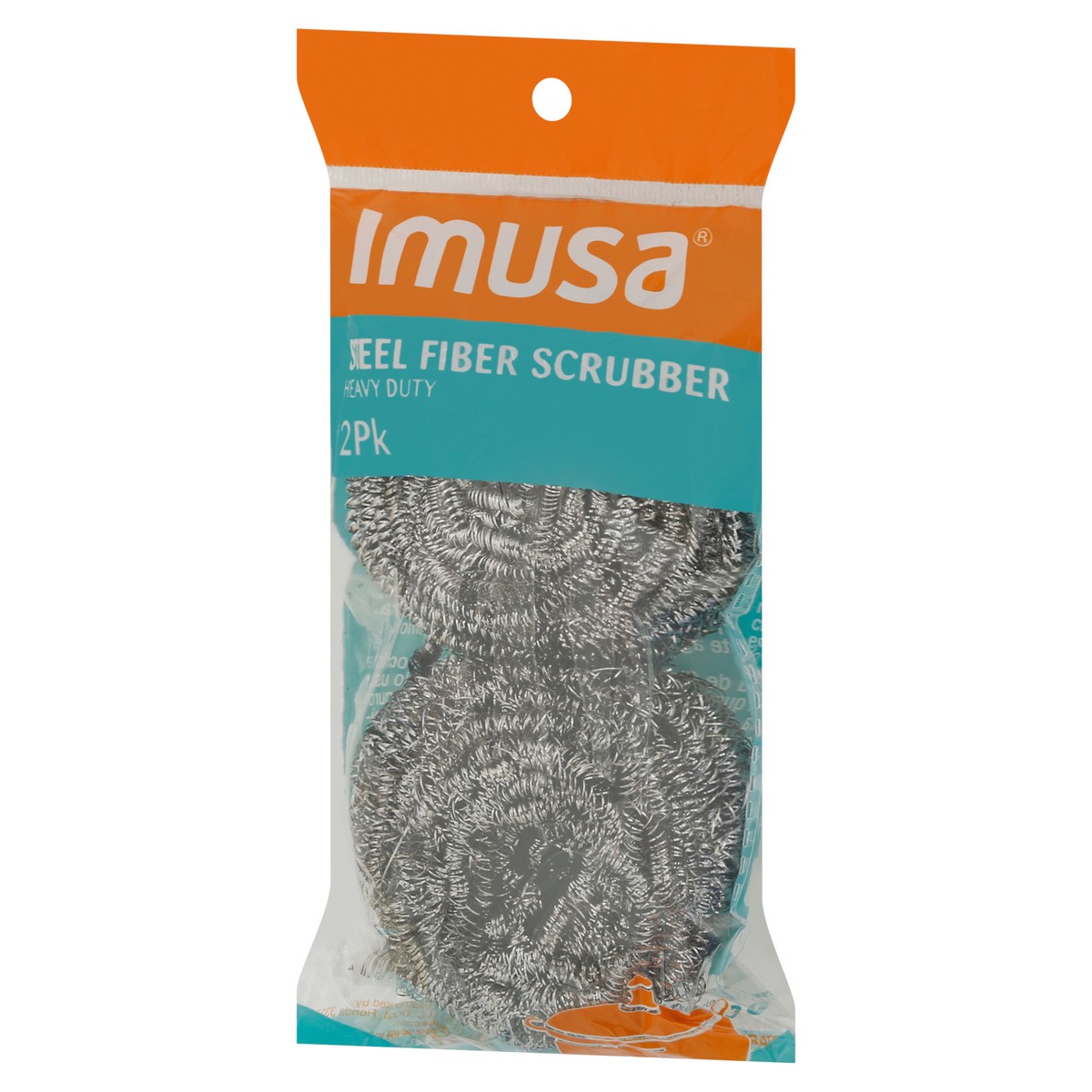 slide 5 of 9, IMUSA Heavy Duty Steel Fiber Scrubber 2 ea, 2 ct