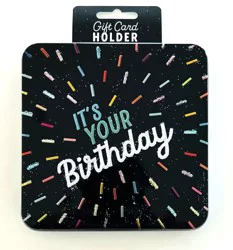 Surface Packaging It's Your Birthday Square Gift Card Holder Tin