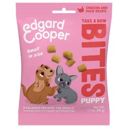Edgard & Cooper Small Bites Puppy Dog Treats - Grain Free, Duck & Chicken