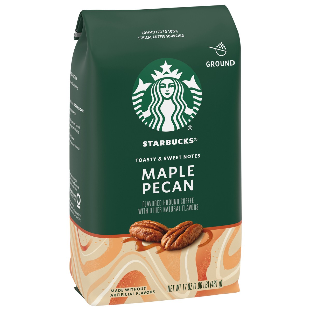slide 6 of 9, Starbucks Ground Coffee—Maple Pecan Flavored Coffee—Naturally Flavored—100% Arabica—1 bag - 17 oz, 17 oz