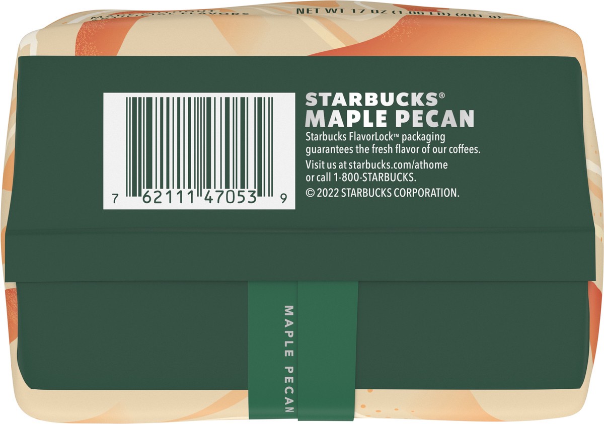 slide 8 of 9, Starbucks Ground Coffee—Maple Pecan Flavored Coffee—Naturally Flavored—100% Arabica—1 bag - 17 oz, 17 oz