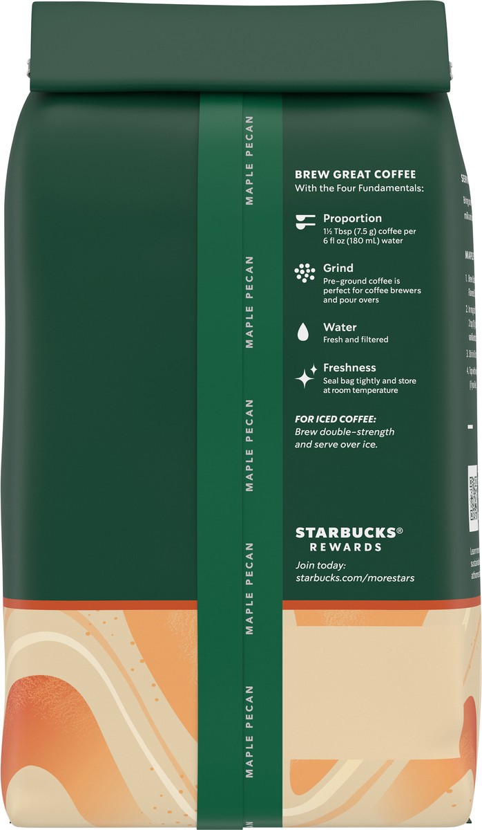 slide 3 of 9, Starbucks Ground Coffee—Maple Pecan Flavored Coffee—Naturally Flavored—100% Arabica—1 bag - 17 oz, 17 oz