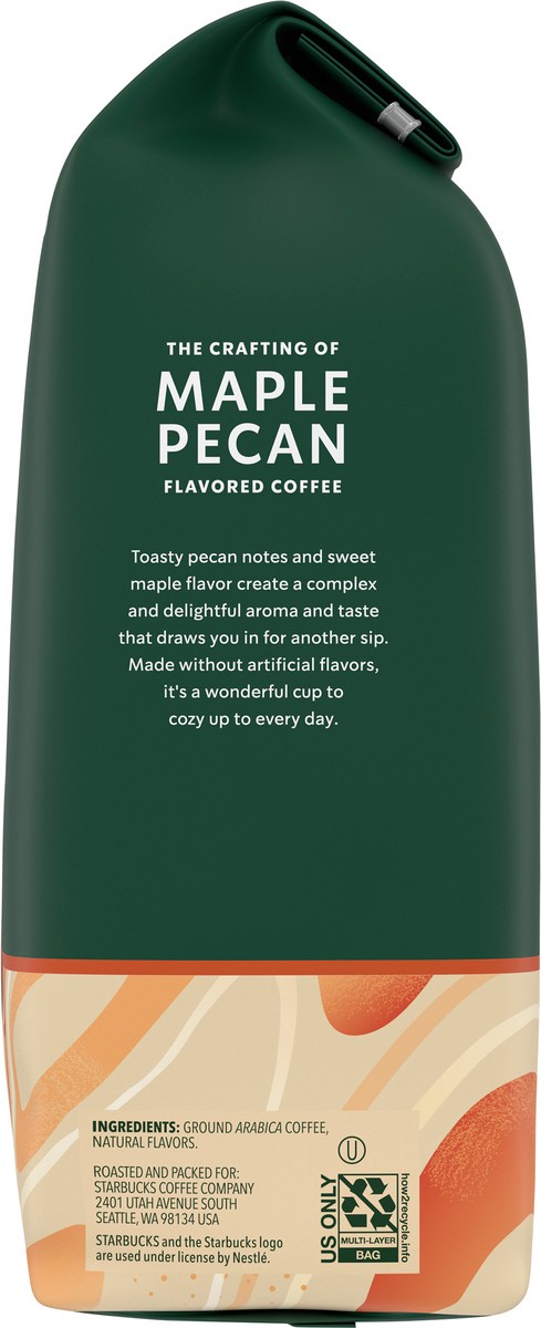 slide 2 of 9, Starbucks Ground Coffee—Maple Pecan Flavored Coffee—Naturally Flavored—100% Arabica—1 bag - 17 oz, 17 oz