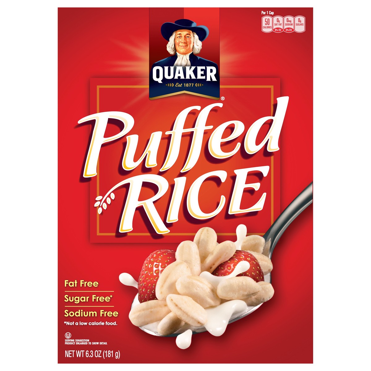 slide 1 of 7, Quaker Puffed Rice, 6.3 oz