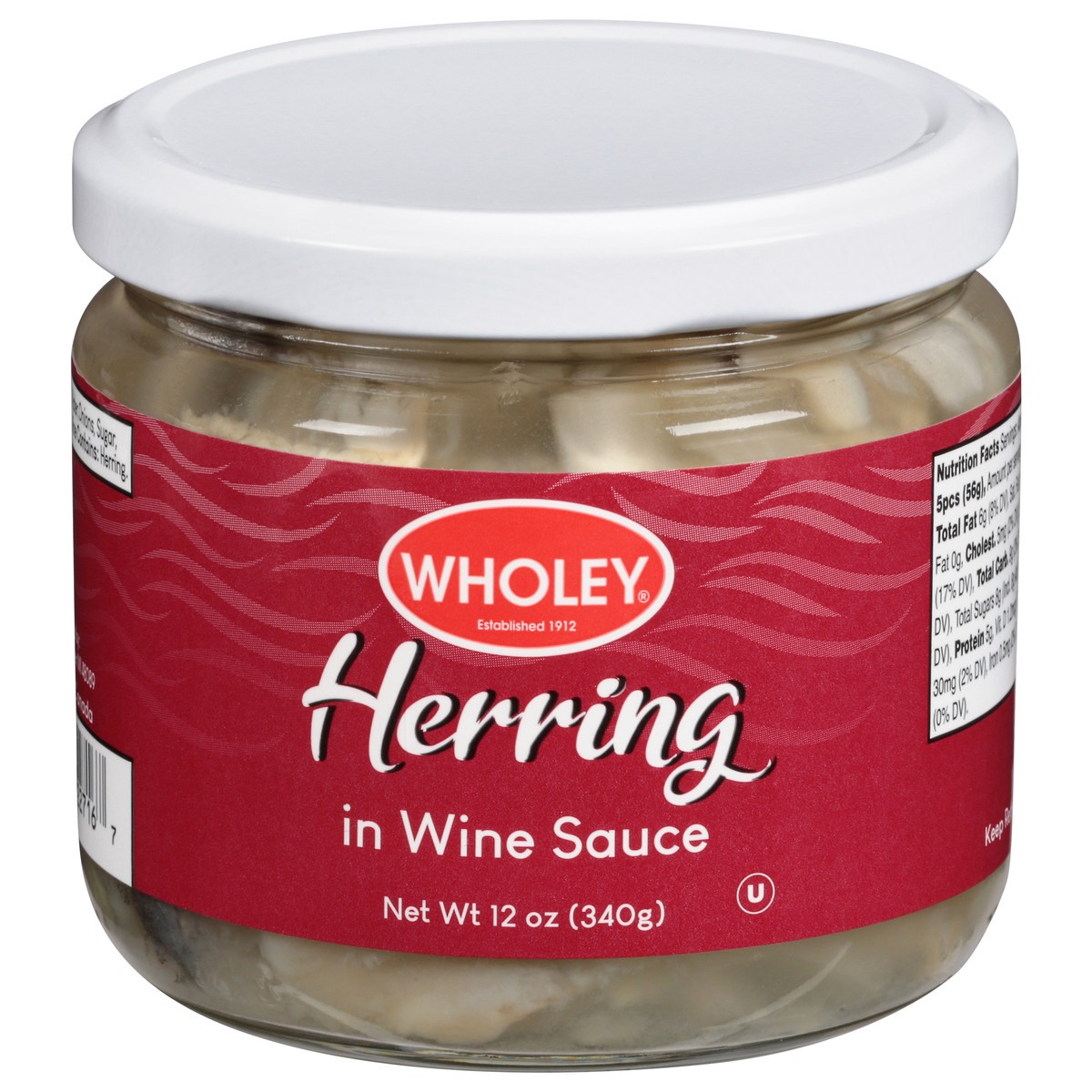 slide 6 of 13, Wholey Herring In Wine Sauce, 12 oz