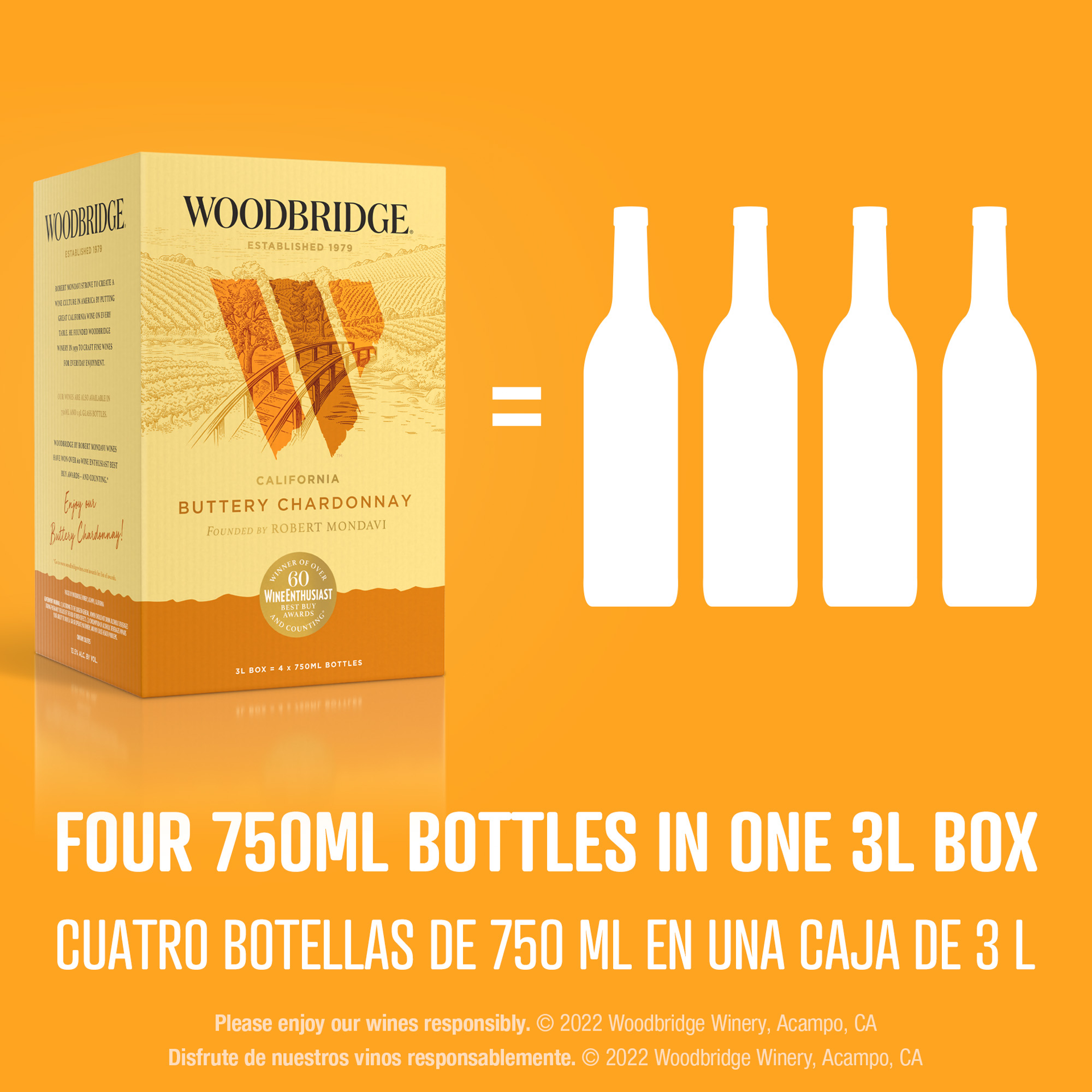 slide 7 of 10, Woodbridge by Robert Mondavi By Robert Mondavi Buttery Chardonnay, 3000 ml