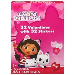 Gabby's Dollhouse Valentines with Stickers