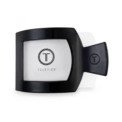 Teleties Large Flat Square Hair Clip - Jet Black