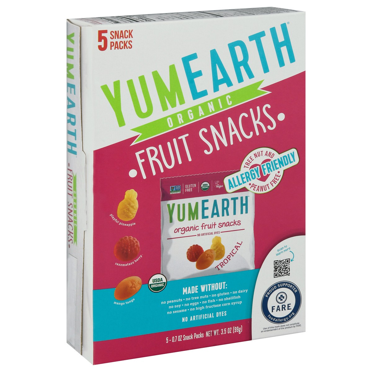 slide 5 of 15, YumEarth Organic Tropical Fruit Snacks Snack Packs - 5 ct,