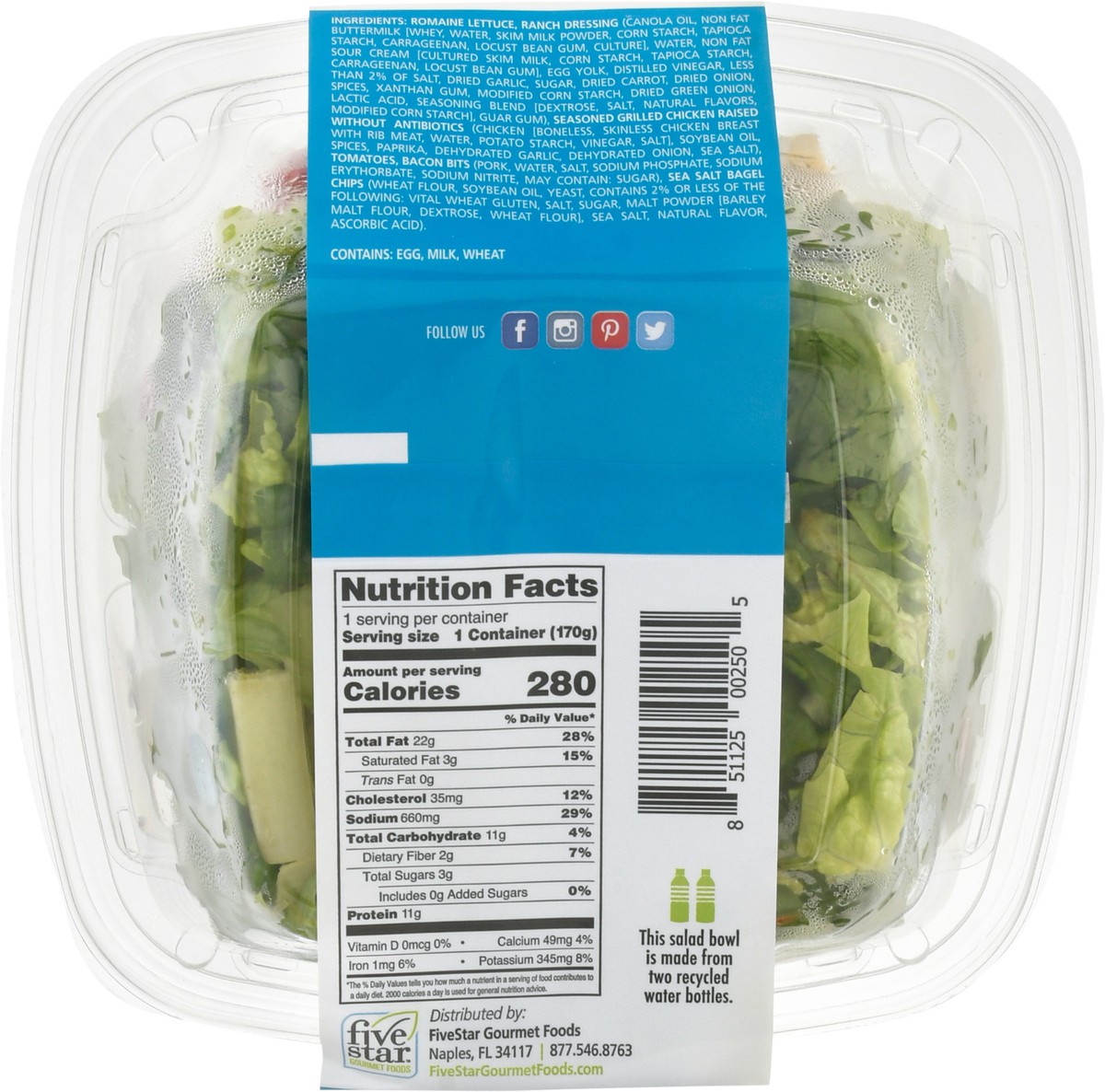 slide 6 of 14, Simply Fresh Salads Ultimate BLT with Creamy Ranch Dressing Salad with Chicken 6 oz, 6 oz