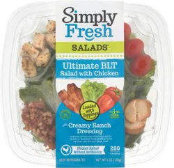 Simply Fresh Salads Ultimate BLT with Creamy Ranch Dressing Salad with Chicken 6 oz