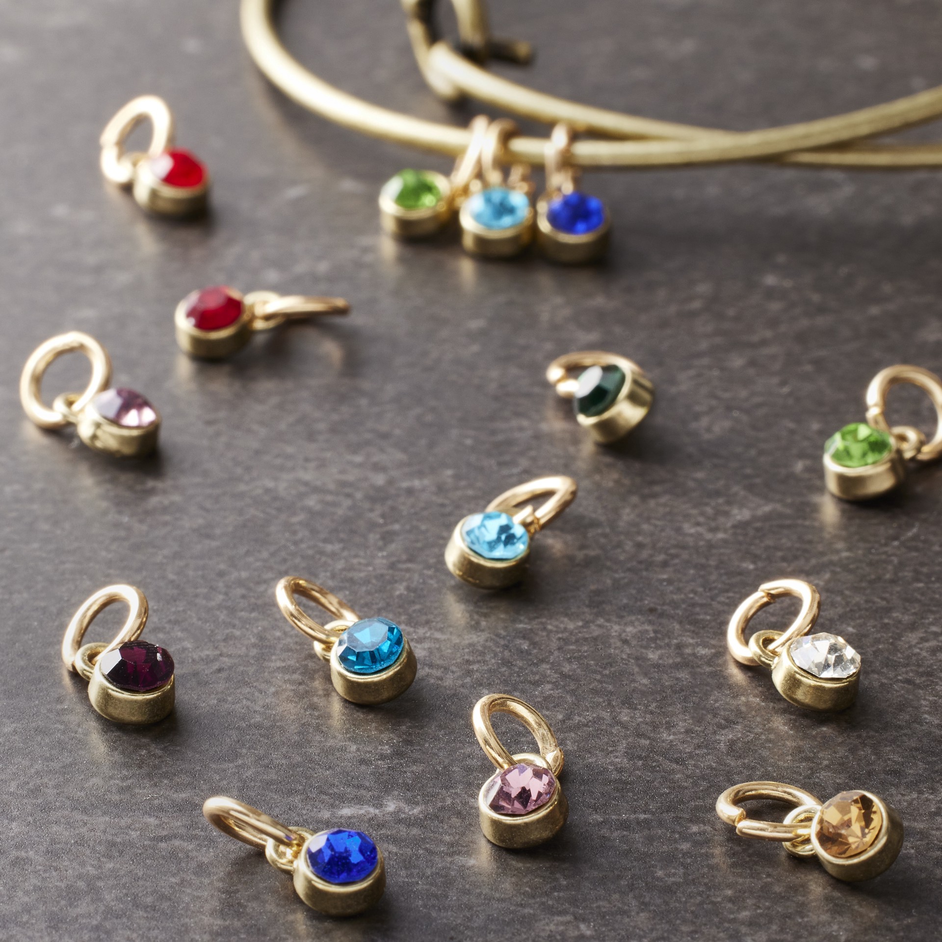 slide 2 of 2, Mini Gold-Colored Crystal Charm Set By Bead Landing, 1 ct