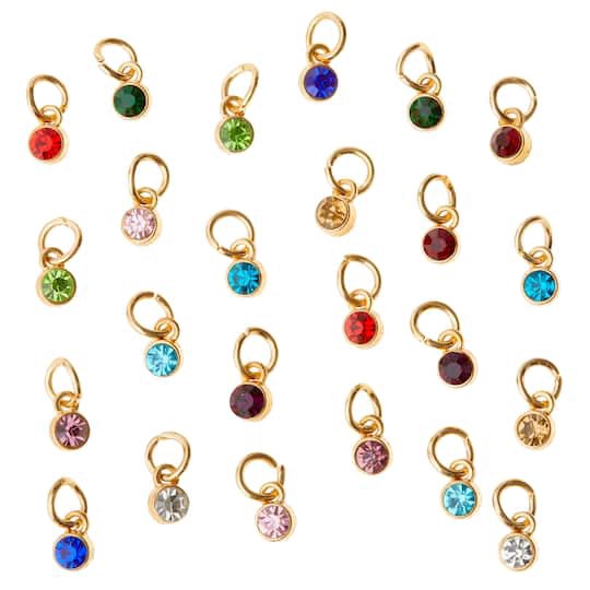 slide 1 of 2, Mini Gold-Colored Crystal Charm Set By Bead Landing, 1 ct