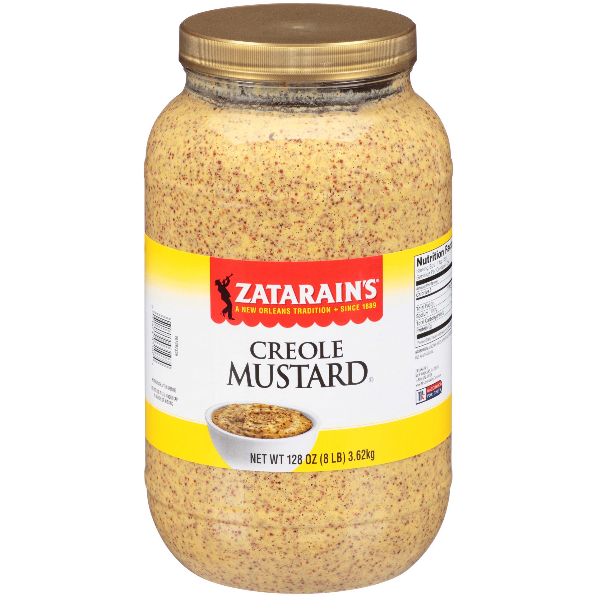 slide 1 of 6, Zatarain's Creole Mustard, 8 lb, 8 lb