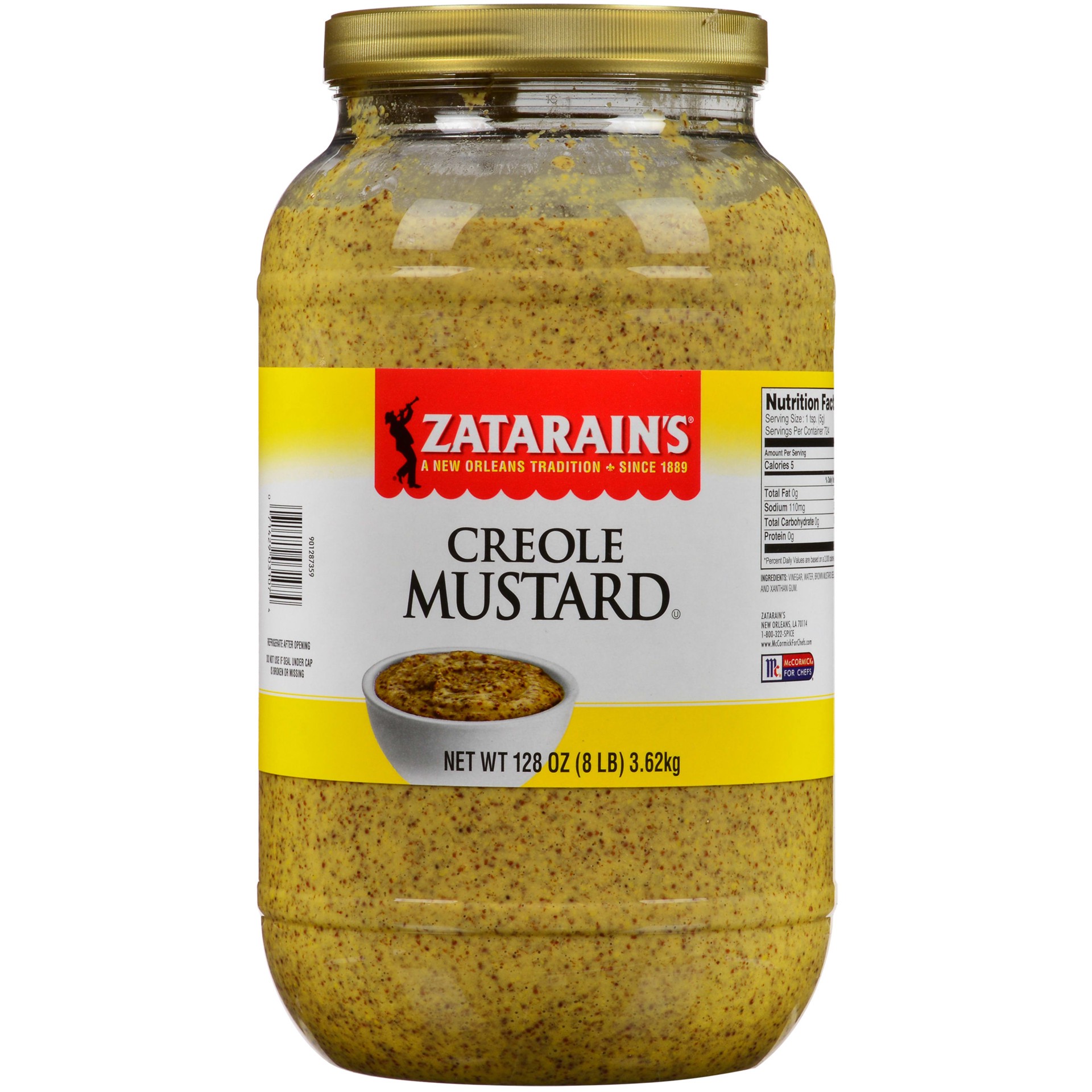 slide 1 of 6, Zatarain's Creole Mustard, 8 lb, 8 lb