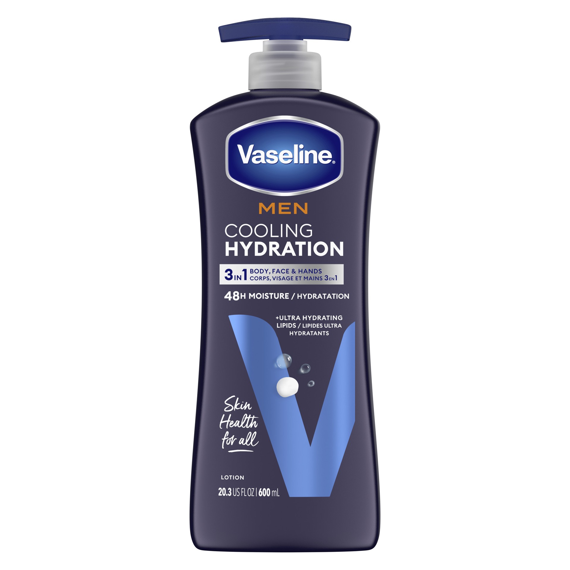 slide 1 of 4, Vaseline Men Cooling Hydration 3-in-1 for Dry Skin, 20.3 oz, 20.3 oz