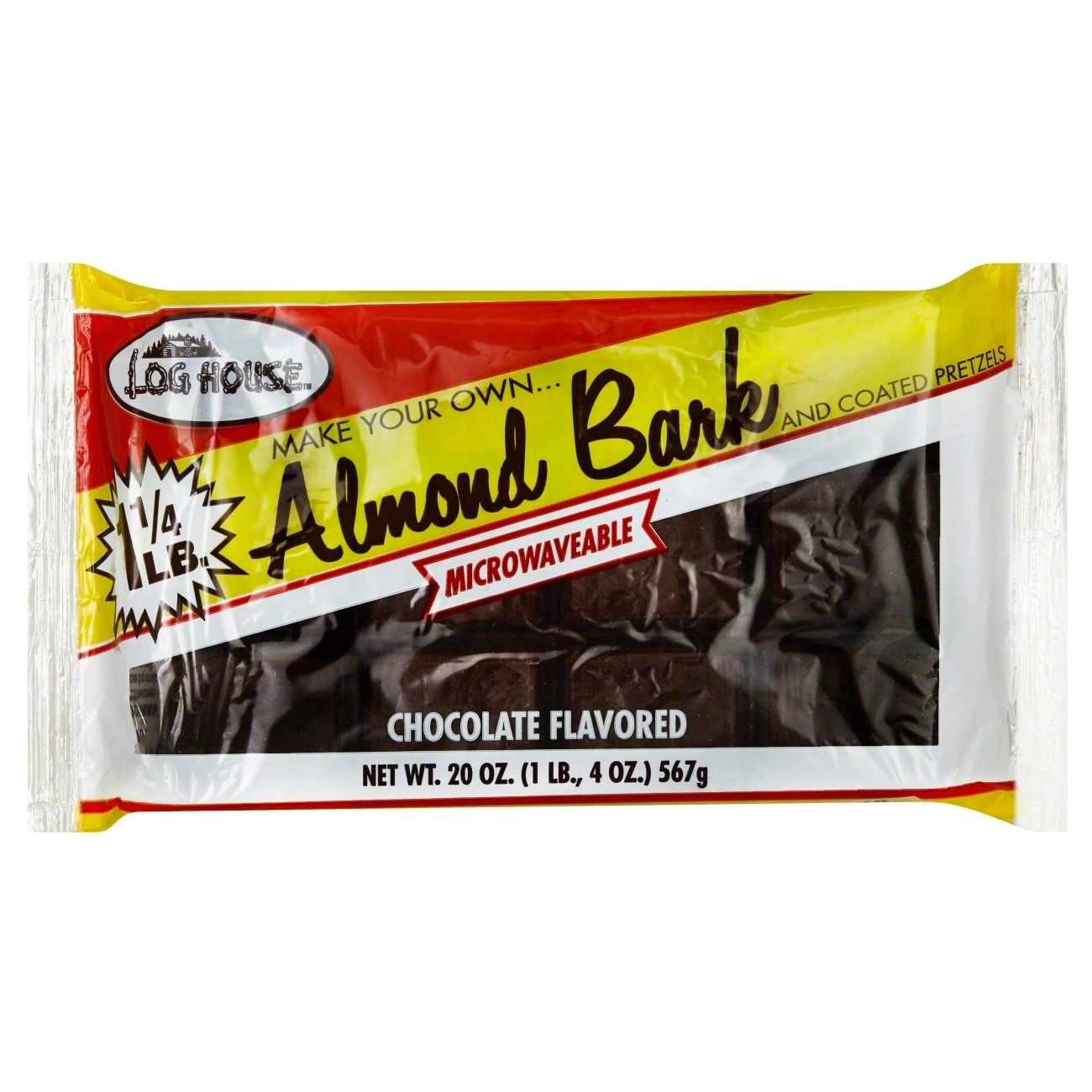 slide 1 of 5, Log House Almond Bark Chocolate Flavored, 20 oz