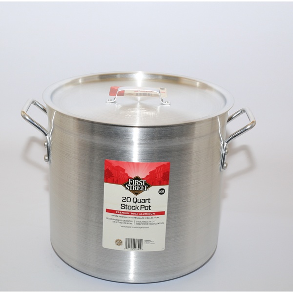 slide 1 of 1, First Street Braizer Lid Aluminum 20 Quart, 1 ct