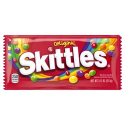SKITTLES Original Chewy Candy, Full Size, 2.17 oz Bag