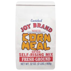 Joy Brand Self-Rising Mix Sifted White Corm Meal 32 oz