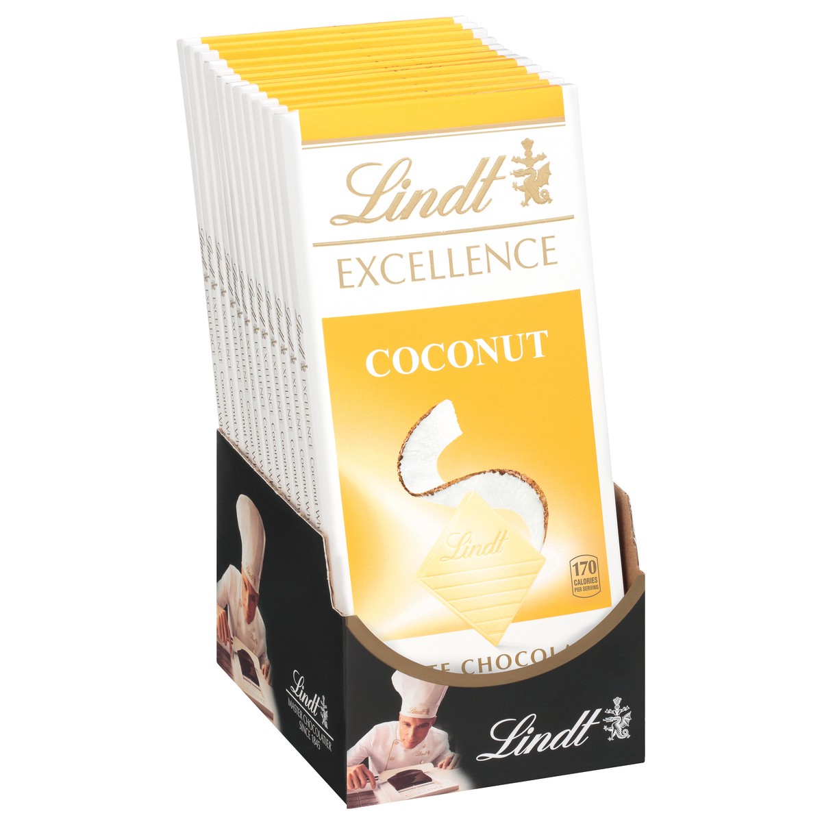 slide 9 of 9, Lindt Excellence Coconut White Chocolate 3.5 oz, 3.5 oz