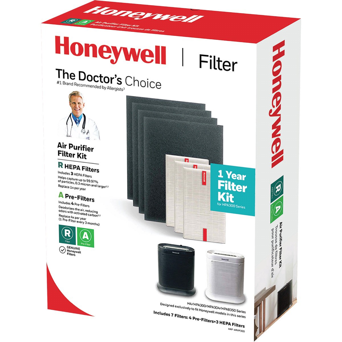 slide 1 of 5, Honeywell HRF-ARVP300 HEPA Filter & Pre-Filter Combo, 1 ct