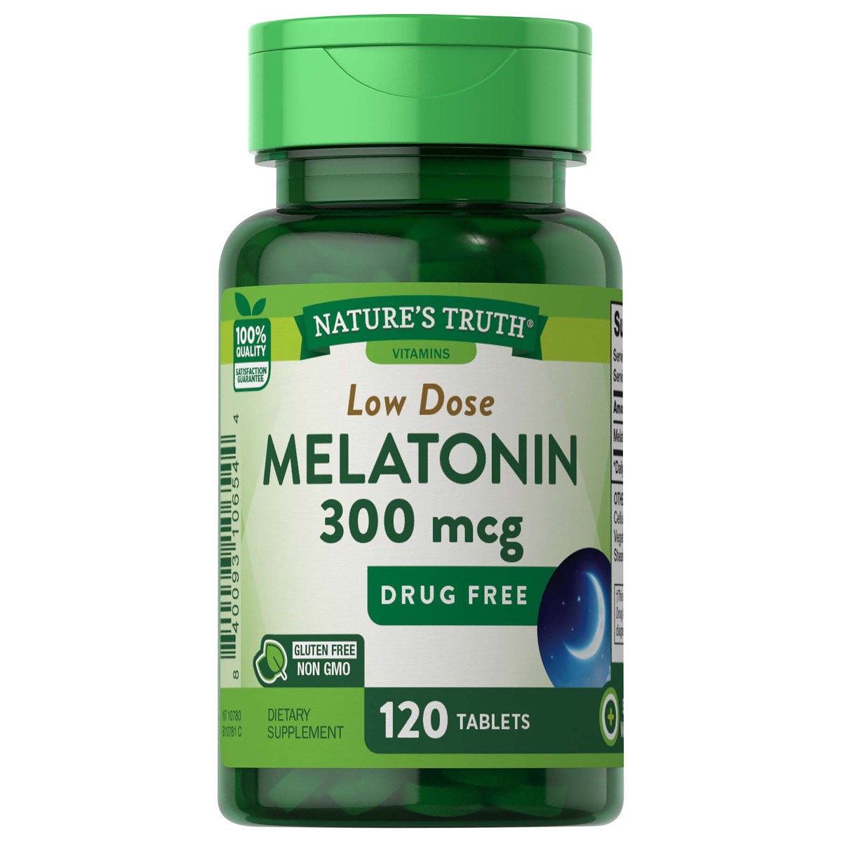slide 4 of 6, Nature's Truth Low Dose Melatonin 300 mcg, 120 ct