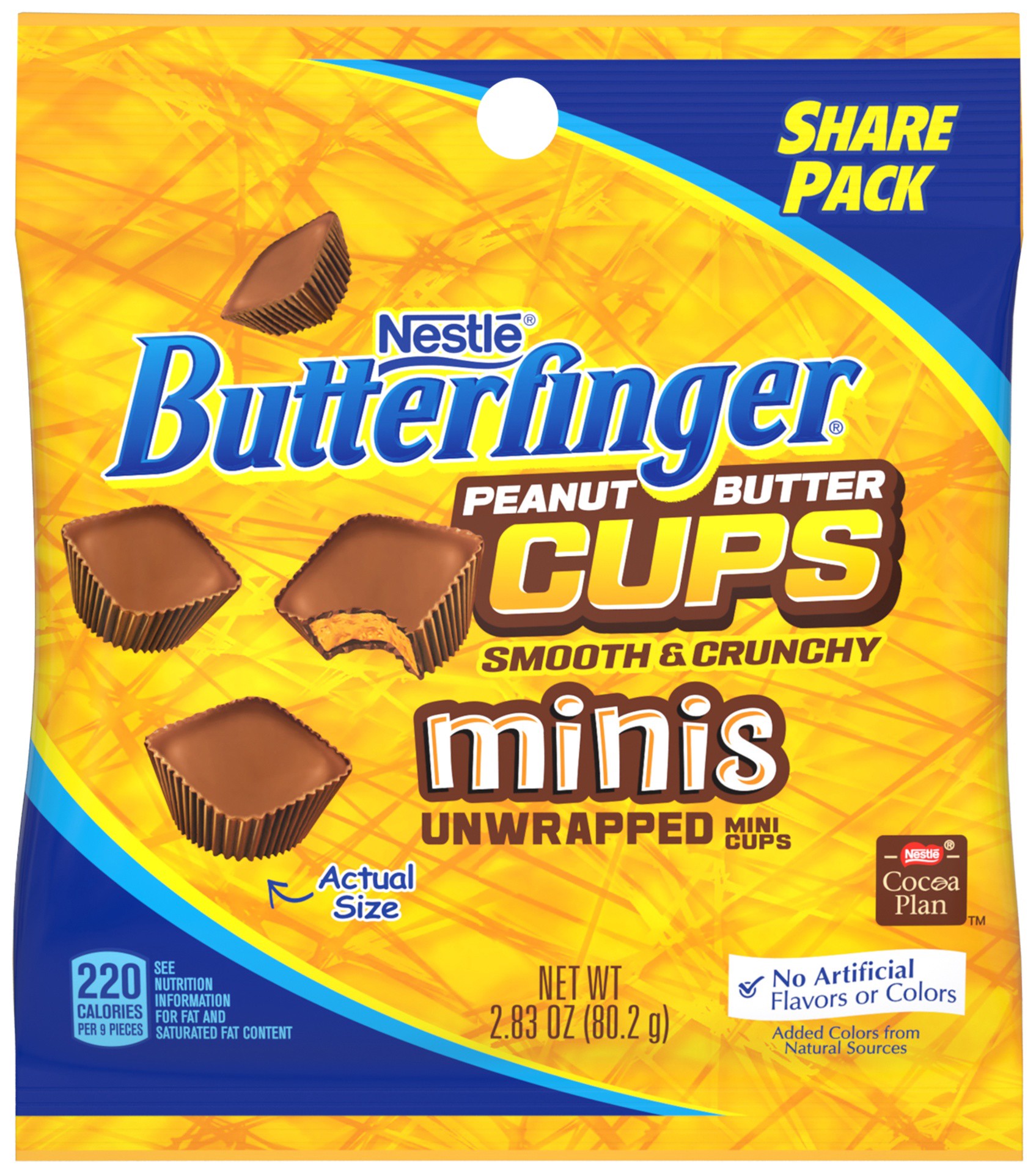 slide 1 of 3, Butterfinger Butterfinger Cups Mini's Share Pack, 2.83 oz