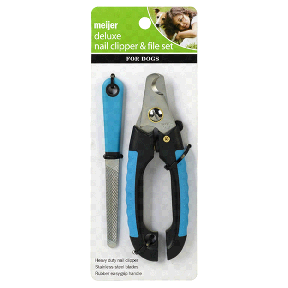 slide 1 of 2, Meijer Deluxe Dog Nail Clipper & File Set, 2 ct