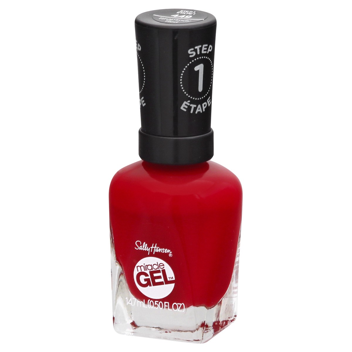 slide 6 of 9, Sally Hansen Miracle Gel Rhapsody Red 449 Gel Color 14.7 ml, 14.70 ml