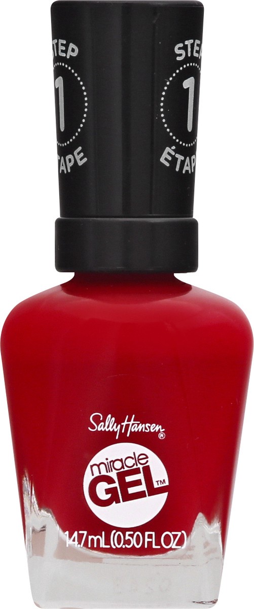 slide 5 of 9, Sally Hansen Miracle Gel Rhapsody Red 449 Gel Color 14.7 ml, 14.70 ml