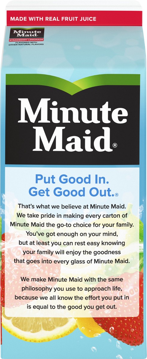 slide 2 of 12, Minute Maid Strawberry Lemonade Carton, 59 fl oz, 59 fl oz