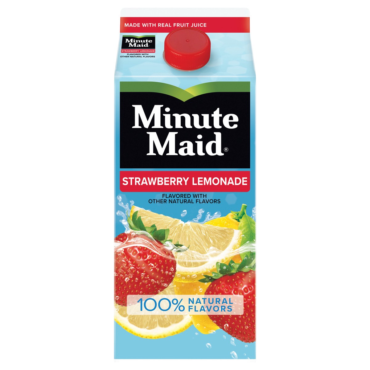 slide 1 of 12, Minute Maid Strawberry Lemonade Carton, 59 fl oz, 59 fl oz