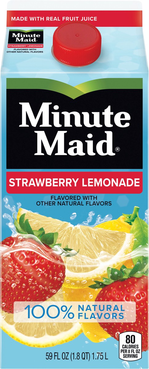 slide 12 of 12, Minute Maid Strawberry Lemonade Carton, 59 fl oz, 59 fl oz