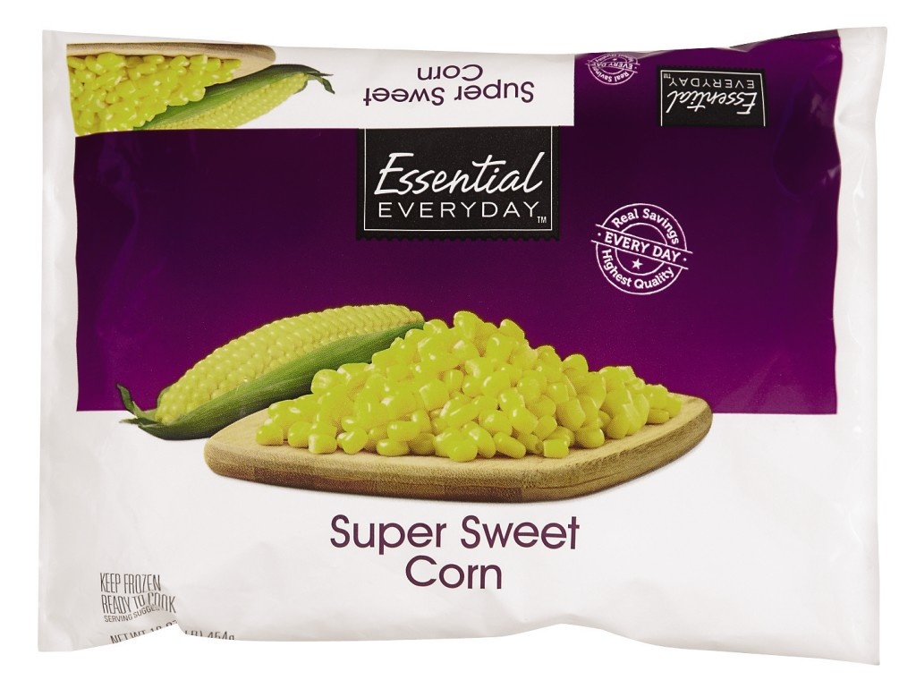 slide 1 of 1, Essential Everyday Frozen Corn, Whole Kernal, 16 oz