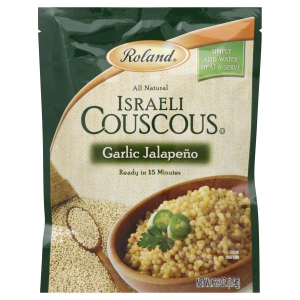 slide 1 of 1, Roland Israeli Couscous Garlic Jalapeno, 6.3 oz