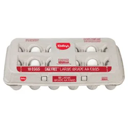 Raley's Cage-Free Eggs, Grade AA Large, 18 ct