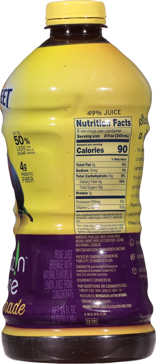 slide 7 of 13, Sunsweet Amazin Prune with Lemonade - 64 fl oz, 64 fl oz