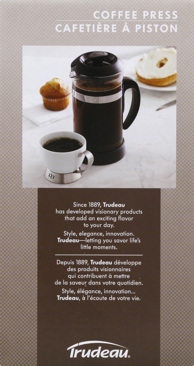 slide 9 of 9, Trudeau 1l Coffee Press - EA, 1 ct