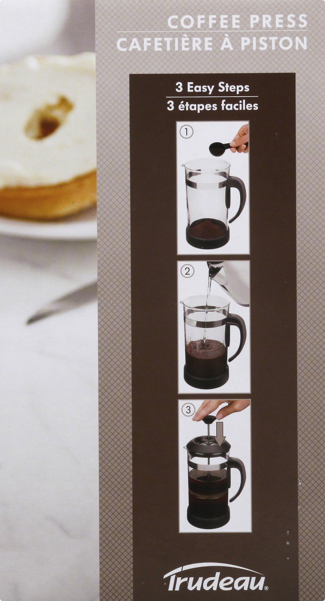 slide 8 of 9, Trudeau 1l Coffee Press - EA, 1 ct