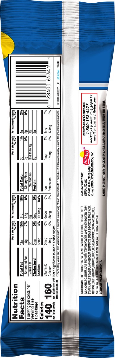 slide 3 of 3, Frito-Lay Extra Long Ranch Sunflower Seeds 1.75 oz, 1.75 oz