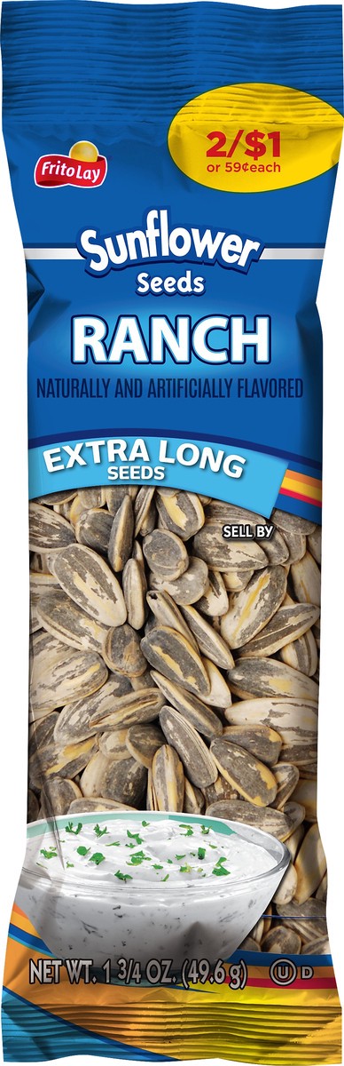 slide 2 of 3, Frito-Lay Extra Long Ranch Sunflower Seeds 1.75 oz, 1.75 oz