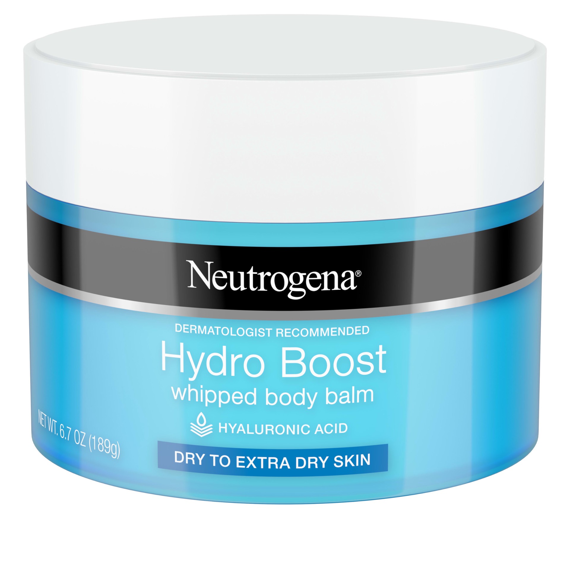 slide 1 of 5, Neutrogena Hydro Boost Hydrating Whipped Body Balm with Hyaluronic Acid, Non-Greasy and Fast-Absorbing Balm for Dry to Extra Dry Skin, Paraben-Free, 6.7 oz, 6.7 oz