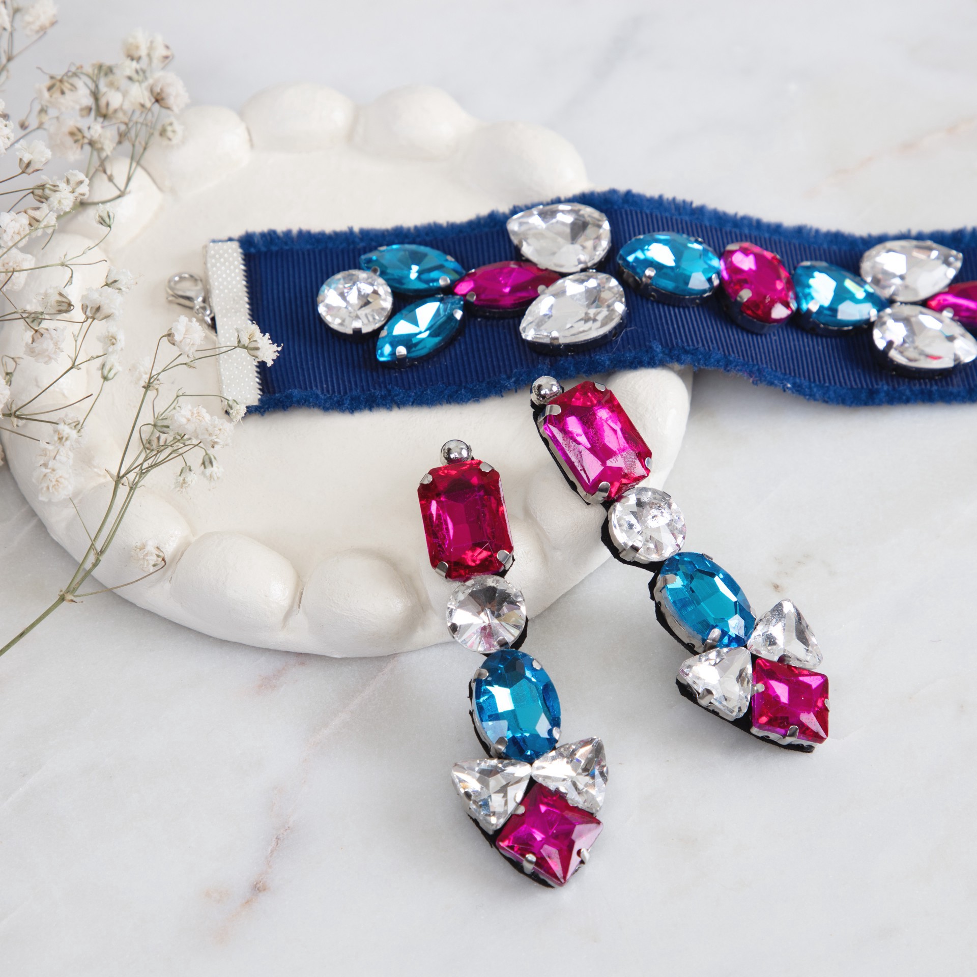 slide 4 of 7, Cousindiy Silver Rainbow Glass Sew-On Rhinestones, 56ct., 56 ct