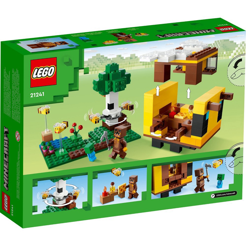 slide 10 of 11, LEGO Minecraft The Bee Cottage Toy House with Animals 21241, 254 ct