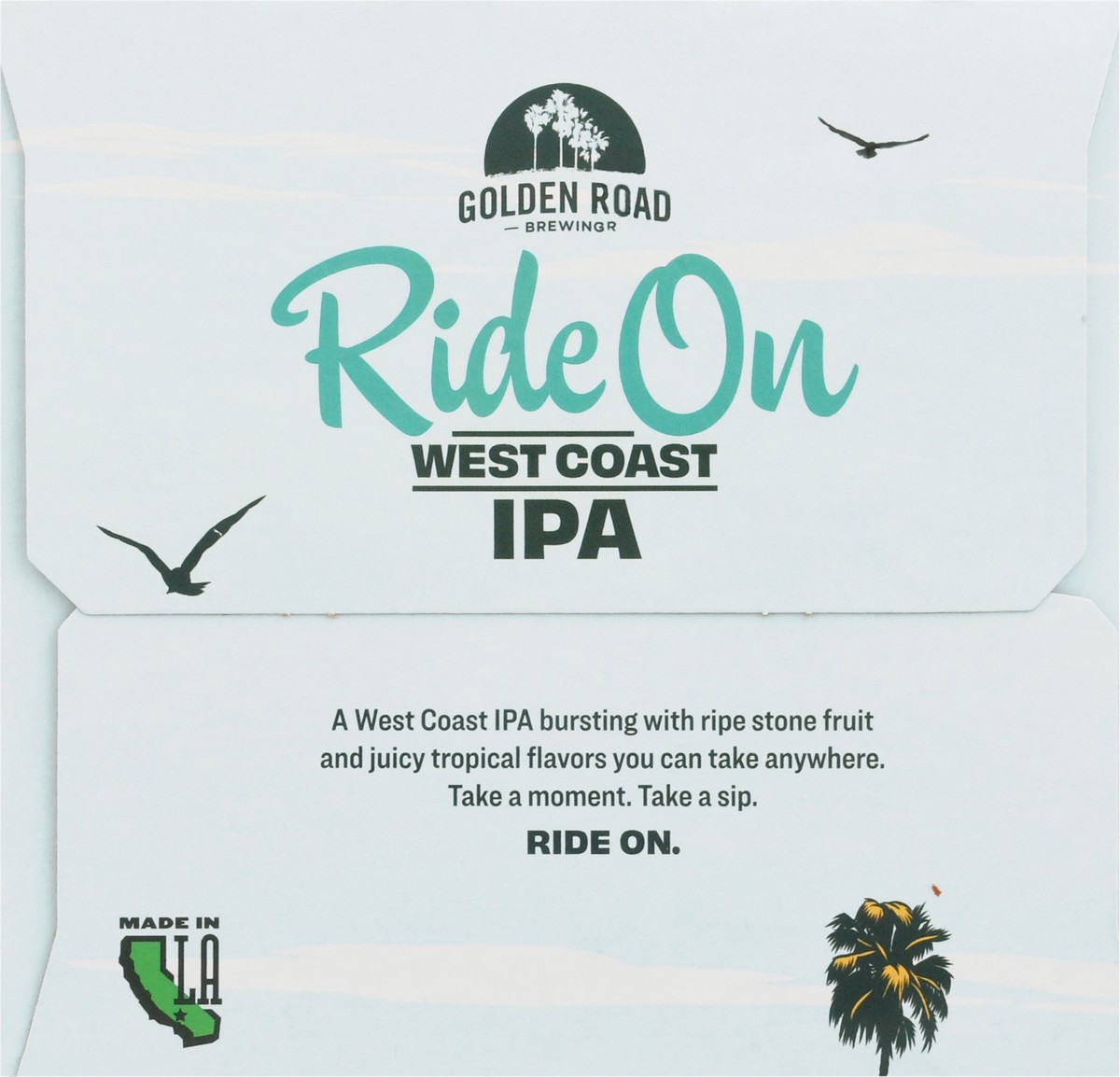 slide 9 of 9, Golden Road Ride On IPA, 6 Pack 12 FL OZ Cans, 6 ct; 12 oz